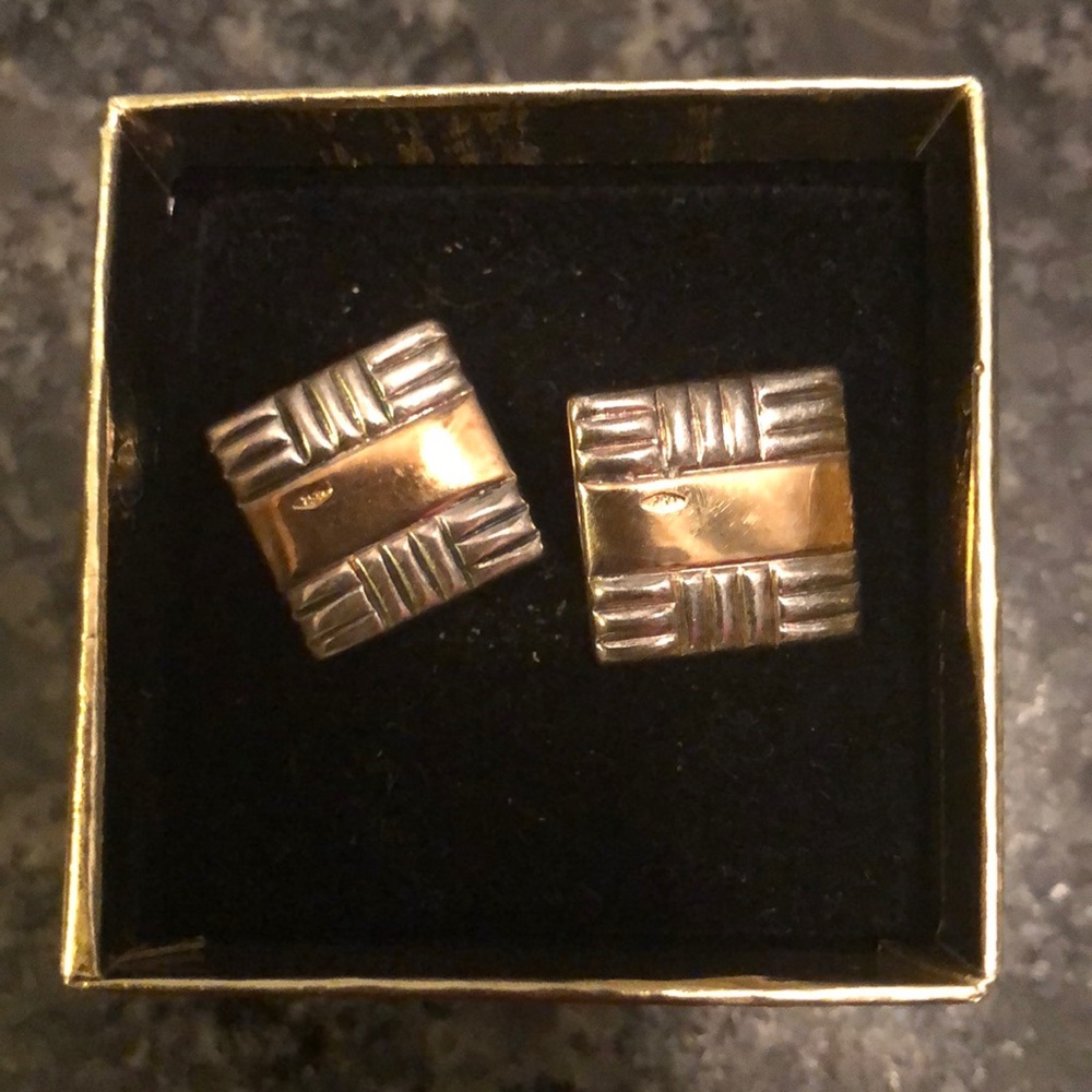 🌟Silver & Gold Tone Cuff Links🌟